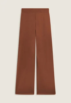 Freddy Pantaloni donna wide leg con dettagli micro-trecce-Donna Pantaloni Sportivi
