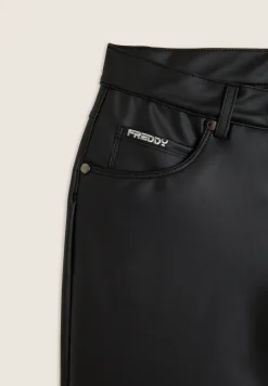 Freddy Pantaloni flare in similpelle con vita regular-Donna Jeans E Pantaloni|Tutti I Pantaloni