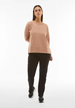 Freddy Pantaloni in cotone regular fit vita alta con coulisse-Donna Padel|Pilates