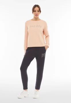 Freddy Pantaloni in french terry modal 7/8 con risvolto sul fondo-Donna Ginnastica|Pantaloni Sportivi