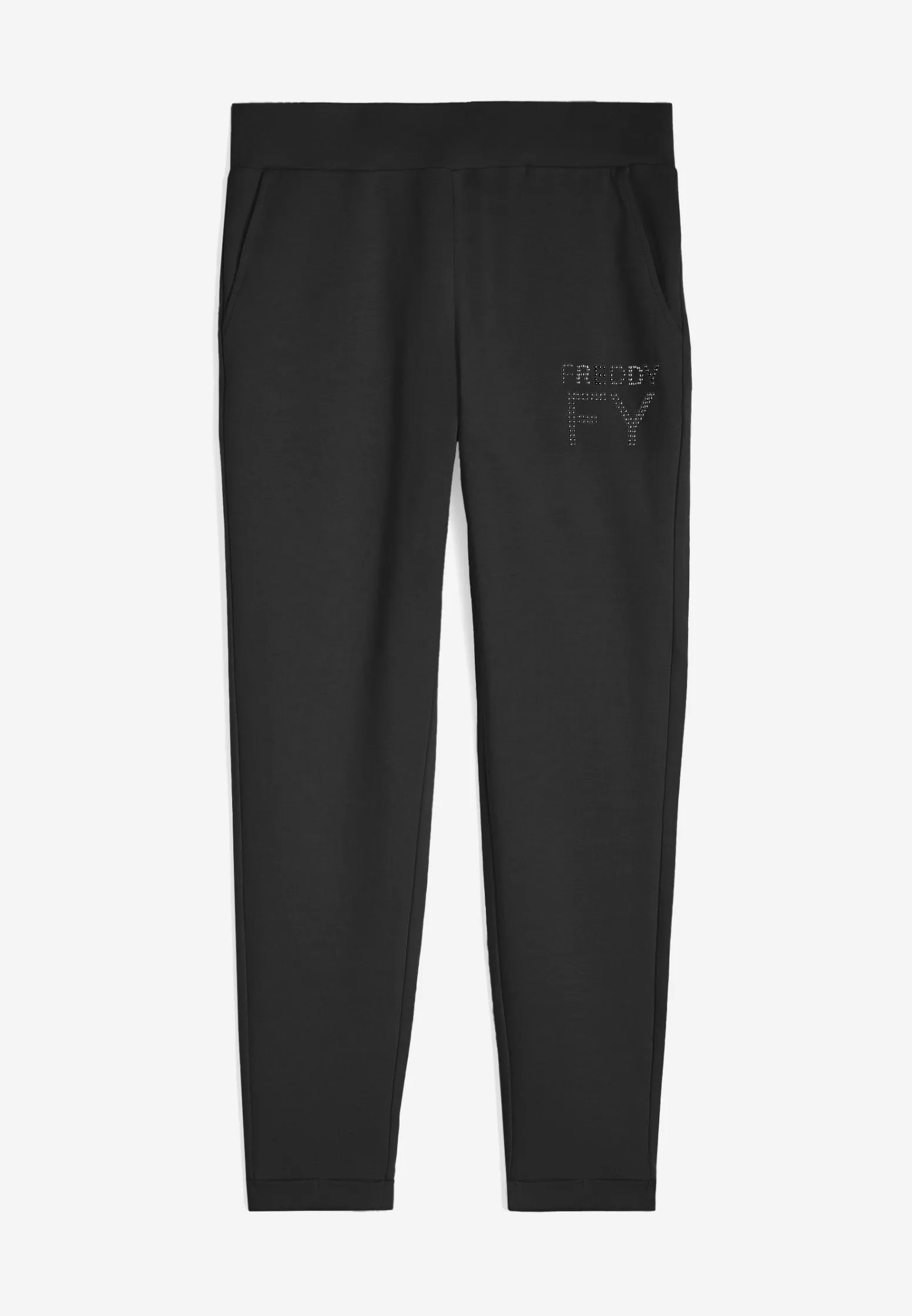 Freddy Pantaloni in french terry modal 7/8 con risvolto sul fondo-Donna Ginnastica|Pantaloni Sportivi