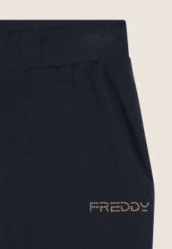 Freddy Pantaloni in jersey con fondo a polsino in costina-Donna Padel|Pilates