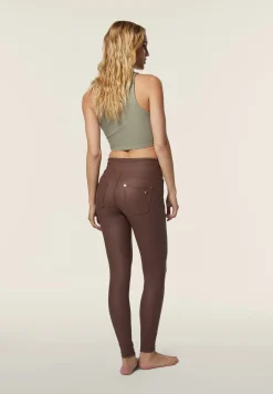 Freddy Pantaloni in Similpelle Laminata con Vita Alta a Incrocio-Donna Jeans E Pantaloni|Tutti I Pantaloni