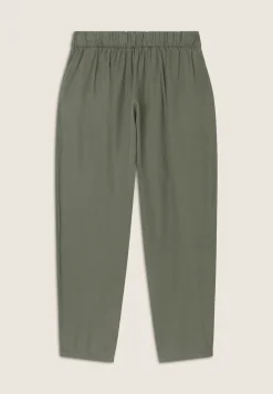 Freddy Pantaloni in Twill di Lyocell lunghezza cropped-Donna Pantaloni Sportivi