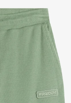 Freddy Pantaloni joggers da donna in tessuto jersey waffle-Donna Pantaloni Sportivi|Tutti I Pantaloni