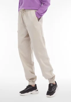 Freddy Pantaloni joggers donna in tessuto popeline tinto in capo-Donna Pantaloni Sportivi|Tutti I Pantaloni