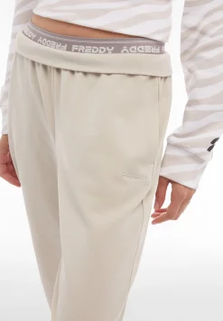 Freddy Pantaloni joggers in jersey con elastico logato scopribile-Donna Pantaloni Sportivi|Tutti I Pantaloni