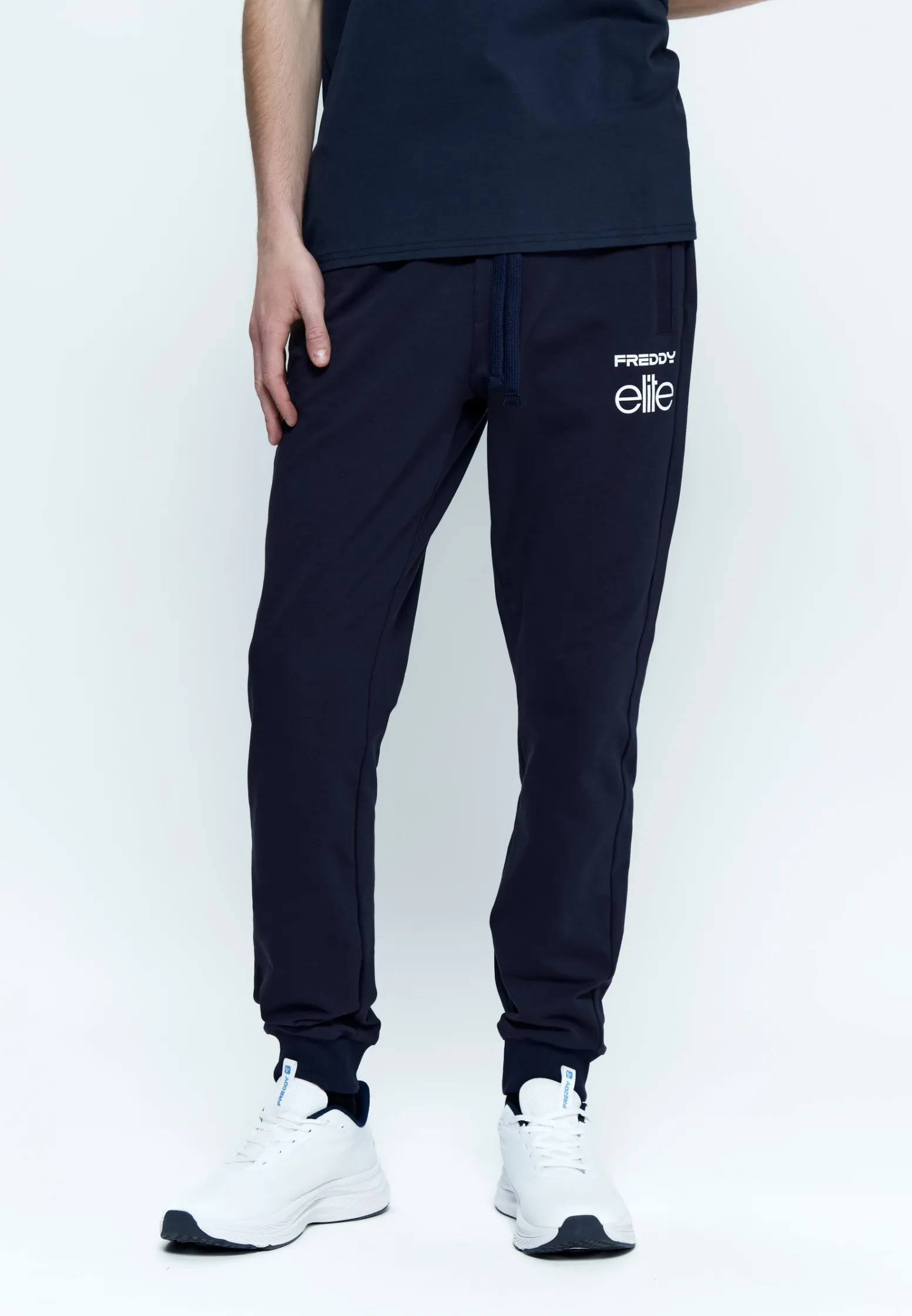 Freddy Pantaloni Joggers Uomo in jersey Elite x-Uomo Pantaloni Sportivi