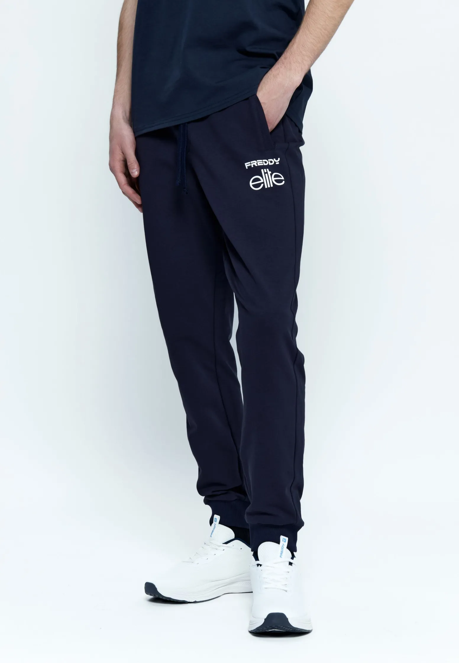 Freddy Pantaloni Joggers Uomo in jersey Elite x-Uomo Pantaloni Sportivi