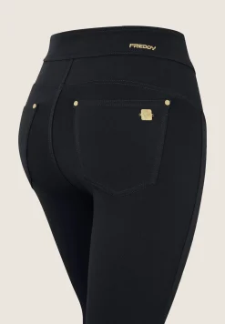 Freddy Pantaloni N.O.W. in jersey a vita alta con impunture-Donna Jeans E Pantaloni