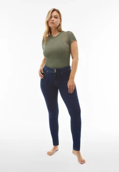 Freddy Pantaloni N.O.W.® skinny a vita media in jersey denim-Donna Jeans E Pantaloni