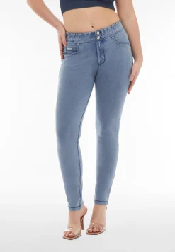 Freddy Pantaloni N.O.W.® skinny a vita media in jersey denim-Donna Jeans E Pantaloni