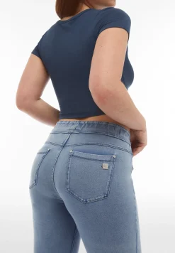 Freddy Pantaloni N.O.W.® skinny a vita media in jersey denim-Donna Jeans E Pantaloni