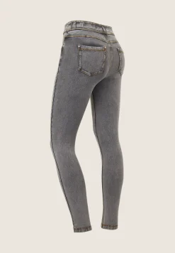 Freddy Pantaloni N.O.W.® skinny a vita media in jersey denim-Donna Jeans E Pantaloni