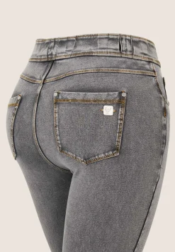 Freddy Pantaloni N.O.W.® skinny a vita media in jersey denim-Donna Jeans E Pantaloni