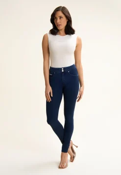 Freddy Pantaloni N.O.W.® skinny a vita media in jersey denim-Donna Jeans E Pantaloni