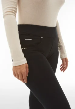 Freddy Pantaloni N.O.W.® skinny vita media risvoltabile in jersey-Donna Jeans E Pantaloni