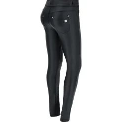 Freddy Pantaloni N.O.W.® skinny vita media in similpelle ecologica-Donna Jeans E Pantaloni|Tutti I Pantaloni