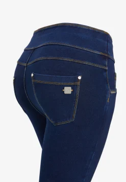 Freddy Pantaloni N.O.W.® skinny vita risvoltabile in jersey denim-Donna Jeans E Pantaloni