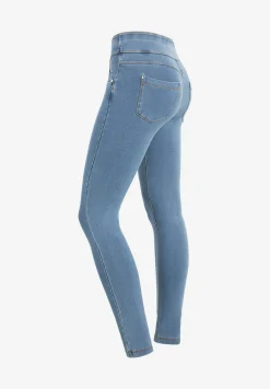 Freddy Pantaloni N.O.W.® skinny vita risvoltabile in jersey denim-Donna Jeans E Pantaloni