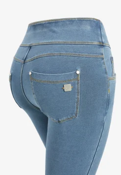 Freddy Pantaloni N.O.W.® skinny vita risvoltabile in jersey denim-Donna Jeans E Pantaloni