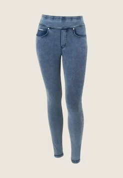 Freddy Pantaloni N.O.W.® skinny vita risvoltabile in jersey denim-Donna Jeans E Pantaloni