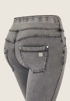 Freddy Pantaloni N.O.W.® skinny vita risvoltabile in jersey denim-Donna Jeans E Pantaloni