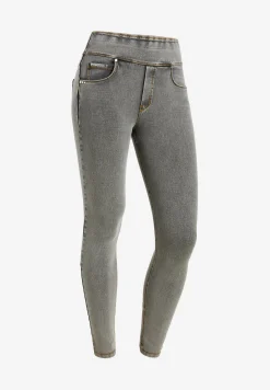 Freddy Pantaloni N.O.W.® skinny vita risvoltabile in jersey denim-Donna Jeans E Pantaloni