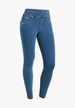 Freddy Pantaloni N.O.W.® skinny vita risvoltabile in jersey denim-Donna Jeans E Pantaloni