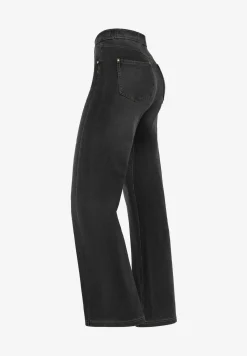 Freddy Pantaloni N.O.W.® wide leg vita alta in jersey effetto denim-Donna Tutti I Pantaloni|Jeans E Pantaloni