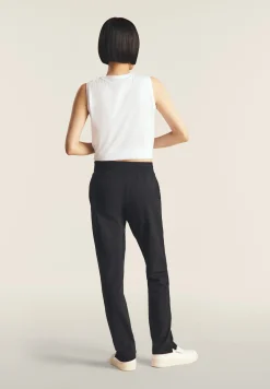 Freddy Pantaloni regular fit con fondo dritto con piccoli spacchi-Donna Pilates|Ginnastica