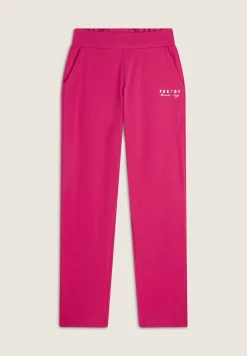 Freddy Pantaloni regular fit con fondo dritto con piccoli spacchi-Donna Pilates|Ginnastica