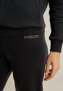 Freddy Pantaloni regular fit gamba dritta con coulisse sul fondo-Donna Padel|Pilates
