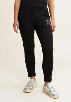 Freddy Pantaloni regular fit in jersey con polsini sul fondo-Donna Pilates|Ginnastica