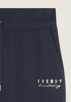 Freddy Pantaloni regular fit in jersey con polsini sul fondo-Donna Pilates|Ginnastica