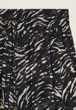 Freddy Pantaloni regular fit in viscosa animalier con gamba dritta-Donna Pantaloni Sportivi|Tutti I Pantaloni