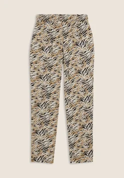 Freddy Pantaloni regular fit in viscosa animalier con gamba dritta-Donna Pantaloni Sportivi|Tutti I Pantaloni