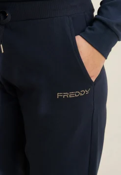Freddy Pantaloni regular fit in jersey con fondo dritto-Donna Padel|Pilates