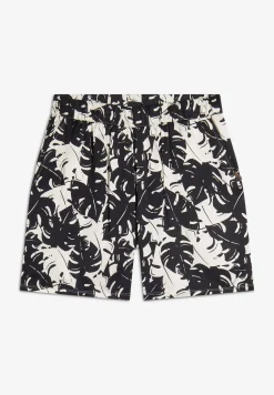 Freddy Pantaloni short donna in satin di viscosa fantasia tropical-Donna Padel|Shorts