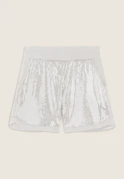 Freddy Pantaloni Shorts con paillettes e logo posteriore-Donna Shorts