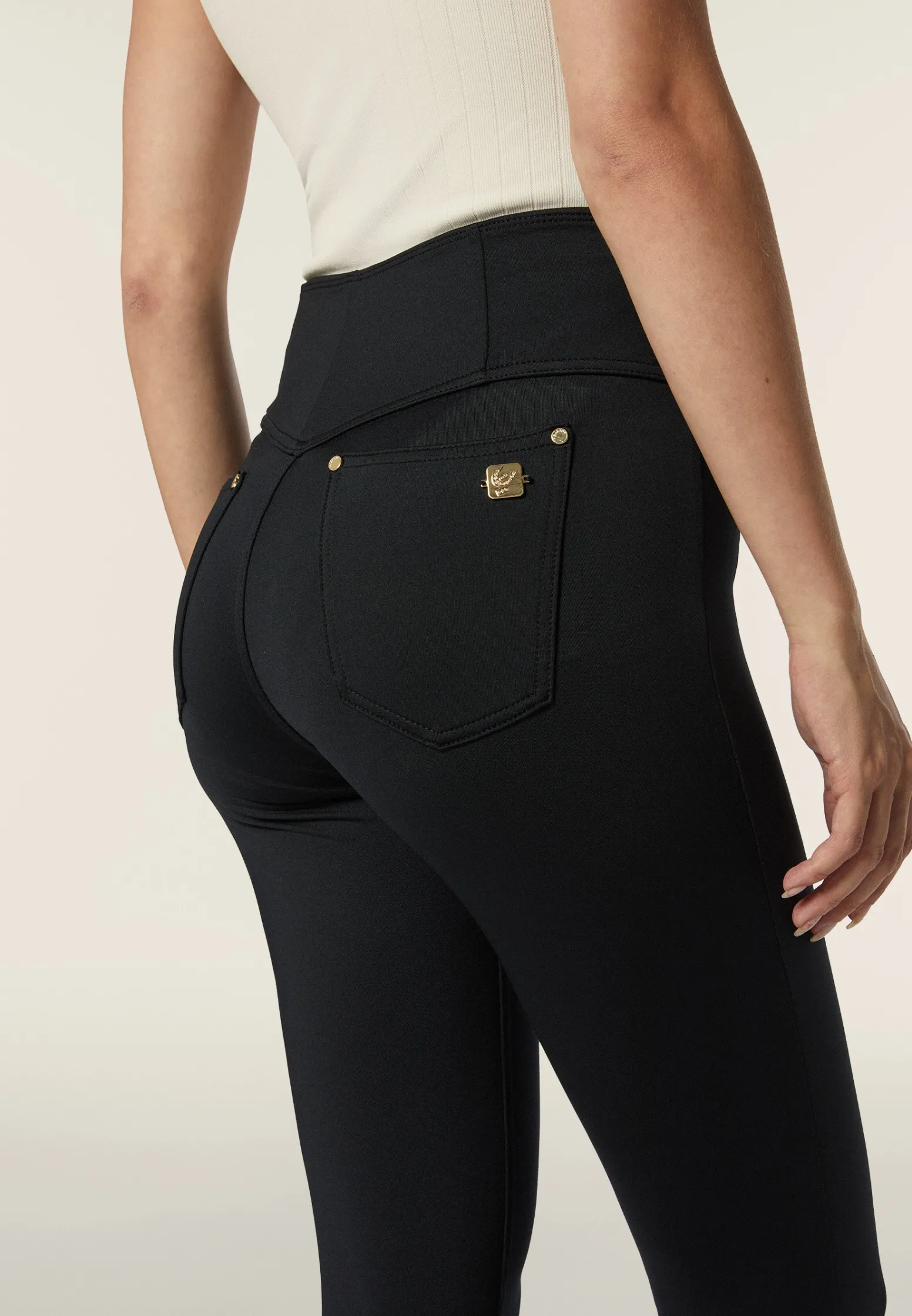 Freddy Pantaloni Skinny in Tessuto D.I.W.O.® Brushed a Vita Alta-Donna Jeans E Pantaloni