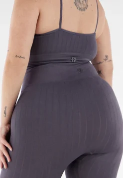 Freddy Pantaloni slim fit a vita alta in tricot a costine-Donna Pantaloni Sportivi|Tutti I Pantaloni