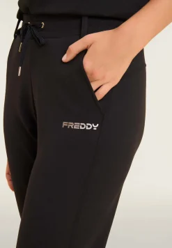 Freddy Pantaloni slim fit con spacchi laterali-Donna Pilates|Ginnastica