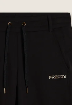 Freddy Pantaloni slim fit con spacchi laterali-Donna Pilates|Ginnastica