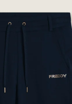 Freddy Pantaloni slim fit con spacchi laterali-Donna Pilates|Ginnastica