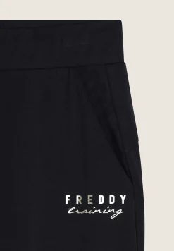 Freddy Pantaloni slim fit in jersey con dettagli floreali-Donna Pilates|Ginnastica