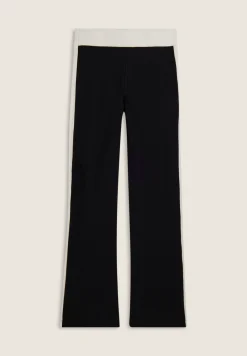 Freddy Pantaloni slim flare in felpa con bande laterali-Donna Pantaloni Sportivi