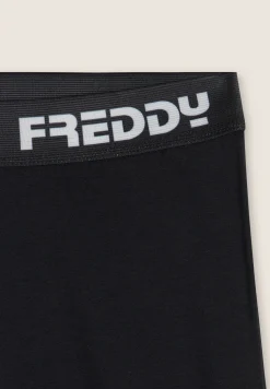 Freddy Pantaloni sportivi a zampa con elastico logato- Pantaloni Sportivi