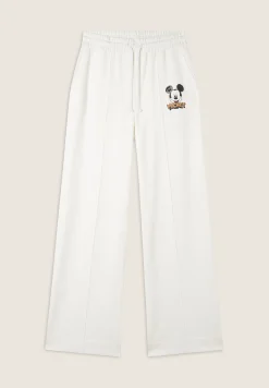 Freddy Pantaloni sportivi con gamba ampia e stampa Mickey Mouse-Donna Pantaloni Sportivi