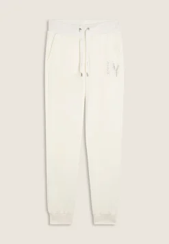 Freddy Pantaloni Sportivi con Polsini in Costina e Strass-Donna Pantaloni Sportivi